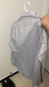 恺米切（CAMICISSIMA）意大利品牌四季免烫男士衬衫  6色可选免烫衬衣男 蓝色（修身）IBC4PJ02MSY21 40 实拍图