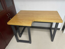 柔润实木转角书桌卧室拐角写字桌L型台式电脑桌学生家用学习办公桌 单桌长120宽60高75转角边长80cm 实拍图