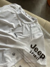 吉普（JEEP）短袖t恤男夏季新款圆领冰丝免烫打底衫男百搭运动大码半袖上衣男 白色（单件） XL（125-140斤） 晒单实拍图