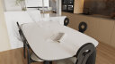 主荐实木餐桌长方形法式复古风家用现代简约定制全托黑色实木岩板餐桌 1.4*0.8米(比翼全托底板餐桌) 晒单实拍图