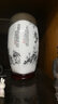 傲世景德镇陶瓷器中式富贵竹插花瓶水培工艺品客厅摆件茶室装饰品摆设 墨彩梅兰竹菊方瓶（配旋转底座） 实拍图