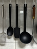 MUJI 硅胶料理勺 勺子长柄汤勺分菜勺 长25cm 1S 实拍图