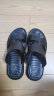 意尔康男鞋软底透气户外休闲拖鞋两用沙滩鞋男士凉鞋 96559W 黑色 42 实拍图