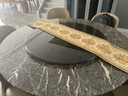 森林信达家具家用高档大圆桌钢化玻璃转盘茶色咖啡色圆盘转桌圆转台 咖啡色 直径90cm -厚12mm 实拍图
