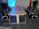 创戈 会议桌椅组合长桌简约现代办公桌员工培训桌洽谈桌办公家具 2.4米*1.2米（含8椅） 实拍图