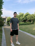 花花公子【两件套】短袖t恤男士套装衣服短裤子休闲裤五分裤夏季半袖男装T 灰色 XL 实拍图
