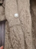 帕什 新款女士披肩100%山羊绒多种戴法一衣多穿纯色围巾开衫 JF-23 驼色 实拍图