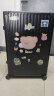 漫游[5511]轻音行李箱铝框PC拉杆箱大容量旅行箱包登机箱密码箱子男女 曜石黑 28英寸 出国托运箱45万+销量 实拍图