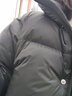 坦博尔鹅绒羽绒服女短款高领时尚保暖女士外套厚TW236362 黑色 175  实拍图