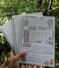 誉品笔记本本子 牛皮pp封面线圈本 学生用日记本大学生考研练习本螺旋本加厚记事本文具用品 A5网格PP本/3本装【共360页】 实拍图
