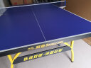 双鱼（DOUBLE FISH） 专业乒乓球桌标准比赛训练室内家用带滚轮可折叠式乒乓球台 2028S+超级3代发球机 实拍图