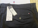 Tommy Hilfiger秋冬男商务通勤弹力斜纹修身显瘦西裤长裤休闲裤情人节礼物 黑色001 -修身版-拍大一码 34 (2.7尺) 实拍图