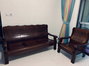 富野 沙发 实木沙发 香樟木沙发组合 小户型中式客厅家具办公室沙发 三人位+单人位+单人位 实拍图