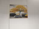 Sixpoetry 客厅装饰画现代简约沙发背景墙壁画轻奢三联晶瓷画大气高档挂画 家和万事兴（铝合金外框） 镶钻画左右40*60+中间80*60亮面 实拍图