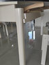 初屋 餐桌 岩板餐桌椅组合现代简约伸缩折叠圆桌家用小户型实木饭桌子 全白色-雪山白岩板-实木椅子 1.5m 一桌八椅 实拍图