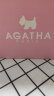 AGATHA/瑷嘉莎 爱心小狗锆石银手链女【520情人节生日礼物送女友】手环 红玛瑙+银色 实拍图