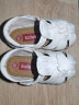 卡特兔儿童凉鞋夏季女宝宝公主鞋男婴童包头软底学步鞋 xz36白色13cm 实拍图