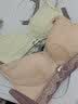 梦黛锦2件装蕾丝乳胶内衣聚拢无钢圈性感调整型收副乳文胸胸罩 樱花紫+抹茶绿（2件装） 38/85AB 实拍图