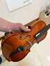 克莉丝蒂娜（Christina）小提琴专业考级演奏儿童初学者手工成人学生小提琴送琴盒琴弦肩托 V02亮光色 1/8身高105cm以上 实拍图