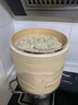 蒸尚美蒸锅不锈钢汤锅蒸笼加厚复底蒸笼竹制燃气电磁炉通用锅具家用 28cm汤锅+竹蒸笼3笼1盖 26cm 实拍图