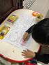 SUPERDOTS儿童涂鸦画卷填色绘画长画卷幼儿园宝宝不脏墙可裁剪可贴墙画纸 3米不重复【交通工具】可贴画纸 实拍图