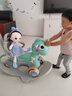 幼贝臣摇摇马木马儿童玩具男女孩婴儿0-1-3岁宝宝早教生日礼物 天马薄荷绿+推杆 实拍图