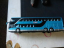 节日礼物公交车玩具双层巴士模型仿真公共汽车合金大巴车玩具车儿童小汽车 宝思仑双层公交巴士白色 实拍图
