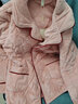韩彩睡衣女三层夹棉冬季加绒加厚省服家居服套装 玫瑰粉 XXL 实拍图