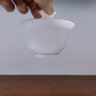 琅庭琊坊景德镇白瓷茶具套装茶杯陶瓷功夫盖碗泡茶壶高档喝茶泡茶礼盒装 猪油白-茶具套装 实拍图