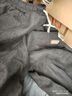 猫霓加绒裤子男冬季潮流宽松保暖束脚工装裤加厚九分运动休闲卫长裤 深灰+黑色-加绒加厚 XL【建议体重115-145斤左右】 实拍图