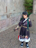 耀王儿童汉服男童夏季古装明制锦衣卫武侠飞鱼服帅气侠客演出服STFY01 飞鱼服红色（双排扣腰带） 130 晒单实拍图