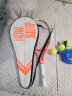 WITESS 网球拍碳纤维男女初学（已穿线）网球训练器大学生带线回弹套装 黑白5080-单支（攻守均衡） 实拍图