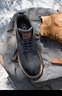 高哥增高马丁靴男春季加绒保暖头层牛皮工装靴高帮厚底增高靴子 黑色【增高8cm】 0835708DAT 39 实拍图