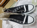 匡威（Converse）帆布运动板鞋 ALL STAR HI高帮休闲鞋 经典男女全明星 日本直邮 BK-黑色 22.5 实拍图