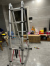 匠瑞宝 梯子 伸缩梯子人字梯铝合金加厚折叠梯 家用多功能工程楼梯 升级加厚多功能2.1米=直梯4.2米 实拍图