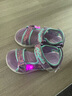 Skechers斯凯奇女童包头凉鞋夏季童鞋儿童公主鞋婴儿魔术贴闪灯鞋302965L 实拍图