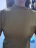 勋狸粑【两件装】半高领打底衫女莫代尔内搭肌理感长袖T恤女装春秋冬款 黄绿色+x杏色【两件装】 XL 建议115-130斤 实拍图