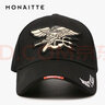 蒙奈特（MONAITTE）帽子男秋冬棒球帽鸭舌帽休闲时尚太阳帽运动四季刺绣潮流遮阳帽 黑色 可调节【55-62CM】 实拍图