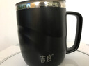 吉度（jidu）马克杯办公室水杯304不锈钢喝水男女咖啡杯带盖勺泡茶口杯子家用 慕尼黑色 400ml 实拍图
