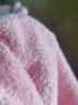 洁丽雅儿童浴巾带帽斗篷新生婴儿洗澡比棉纱布柔软吸水宝宝浴袍 (70*140cm)粉色小象 实拍图