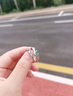 中国黄金（CHINA GOLD）S925银情窦初开绿芽戒指男女款情侣对戒情人节生日礼物送男女友 情窦初开绿芽戒指【情侣对戒】 实拍图