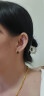 伊彩珠宝 天然绿碧玺耳钉18k金南非钻石镶嵌耳饰宝石耳坠耳环 /ct 宝石耳钉（一对） 2.2克拉 晒单实拍图