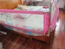 尚婴堡 床护栏床围栏宝宝挡板婴儿防摔防夹三面装床栏垂直升降三面组合 小粉象28档 【加厚防缝款】 2.0米/单面 实拍图