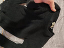 啄木鸟（TUCANO）加绒毛衣男加厚圆领针织衫冬款中青年雪尼尔保暖打底衫男装上衣  黑色 XL (175) 【推荐130-50斤】 实拍图