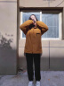 JEEP吉普徒步登山服男羽绒三合一冲锋衣防水防风夹克抓绒内胆御寒外套 云杉黄 【抓绒4075】 L （175） 实拍图
