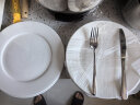 洁雅杰牛排盘家用盘子10英寸白瓷西餐盘酒店商用菜盘平盘4只装 晒单实拍图
