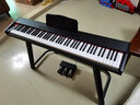 Letesi乐特思电钢琴便携式88键重锤初学者电子钢琴成人专业考级数码钢琴 88键黑色 重锤键-三踏+U架+琴凳 实拍图
