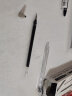 三菱（uni）UM-100学生中性笔签字笔 0.5mm双珠防漏墨啫喱笔考试经济型水笔(替芯UMR-5) 蓝色 单支装 实拍图