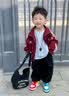 奇诺鼠【官方正品】鸳鸯豆学步鞋春秋亲子鞋儿童板鞋男女童中大童宝宝鞋 红蓝鸳鸯豆(低帮单里) 24 码(适合脚长14.0-14.5cm) 实拍图