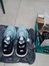 里奇.乔丹   RICKY JORDAN运动鞋男秋冬季鞋子旋转纽扣跑步鞋初中学生超轻减震网面透气男鞋 浅蓝-透气飞织 43 标准鞋码 实拍图